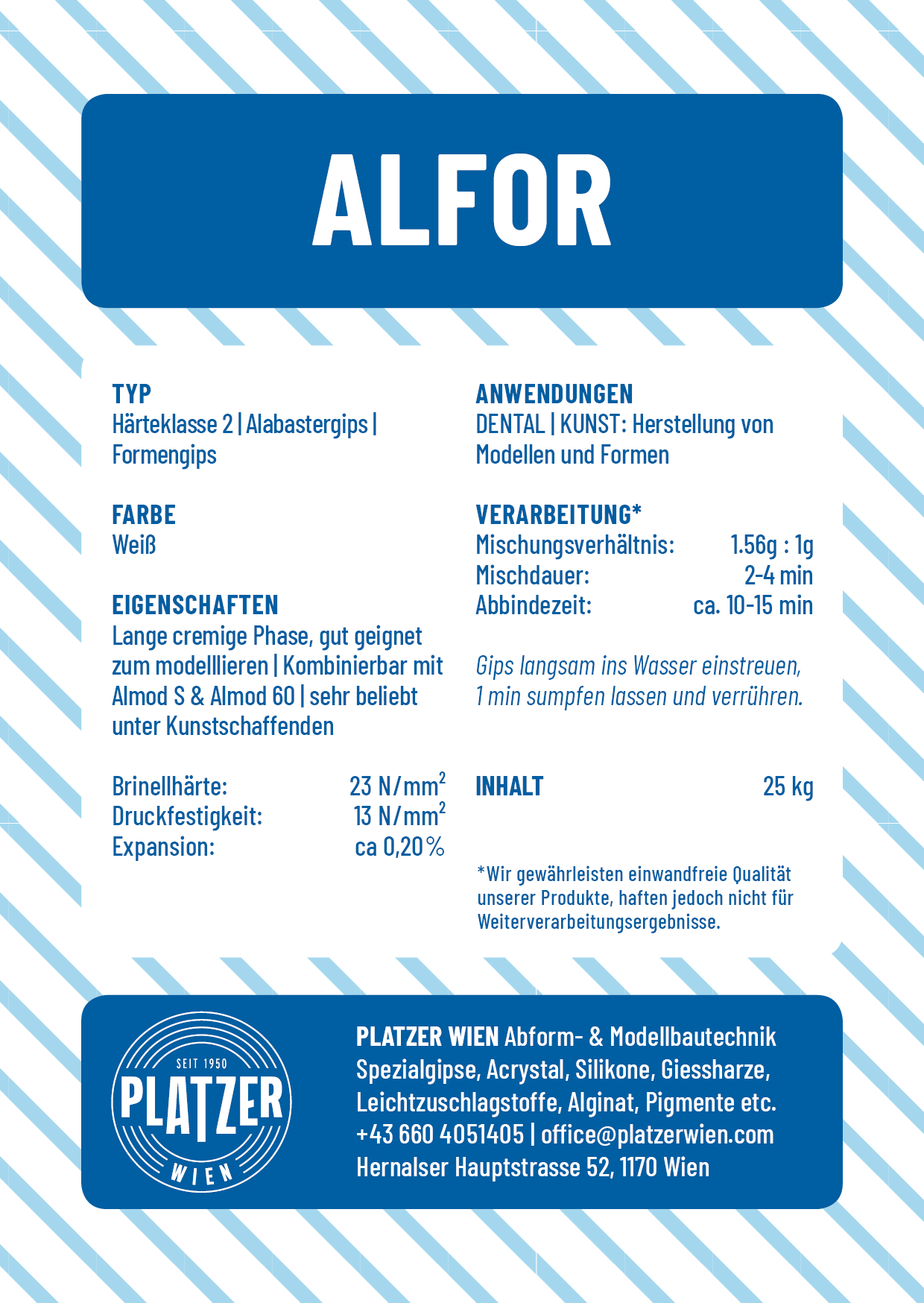 Alfor | Härteklasse 2 | ab €1,0/kg