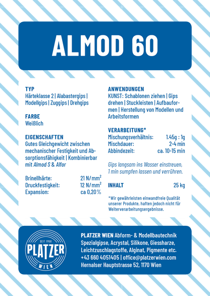 Almod 60 | Formengips | Zug- und Drehgips