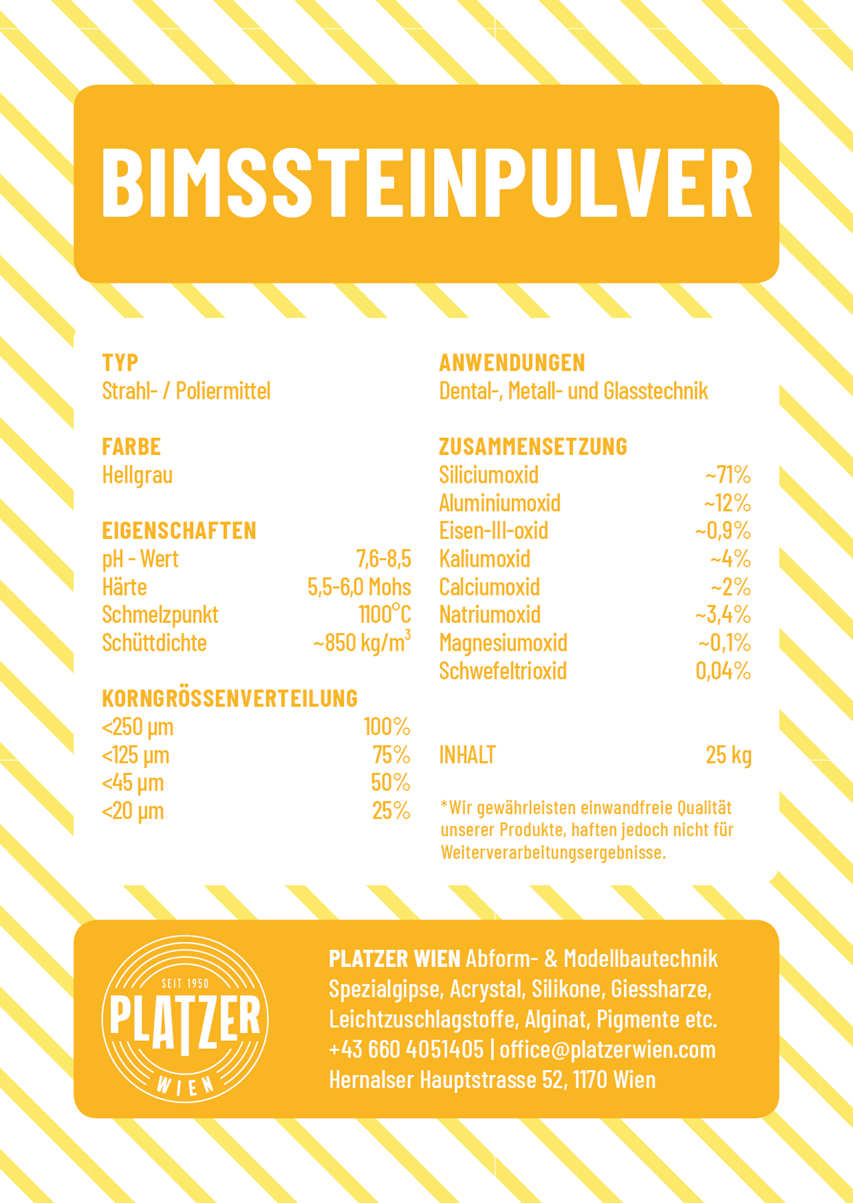 Bimssteinpulver | Strahl- u. Poliermittel