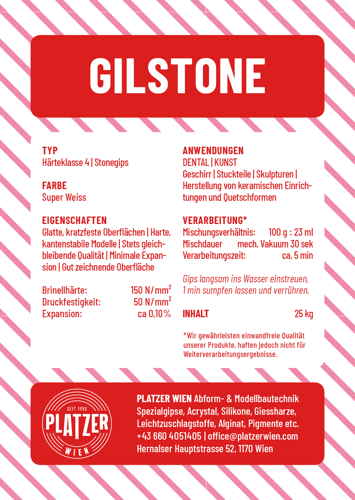 Gilstone | Dental-Superhartgips Klasse 4
