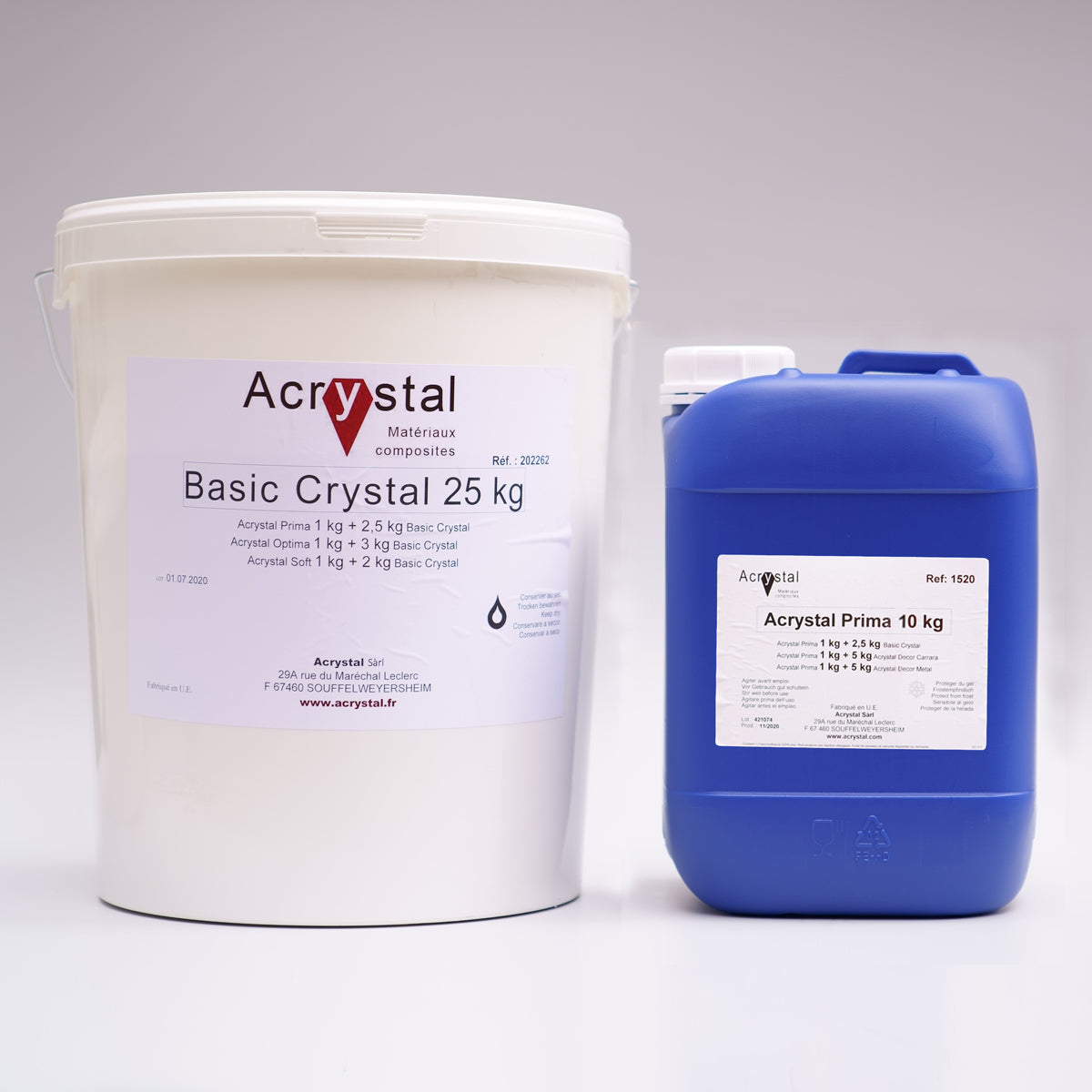 Acrystal Prima | mineralisches Laminier- und Gießsystem auf Wasserbasis