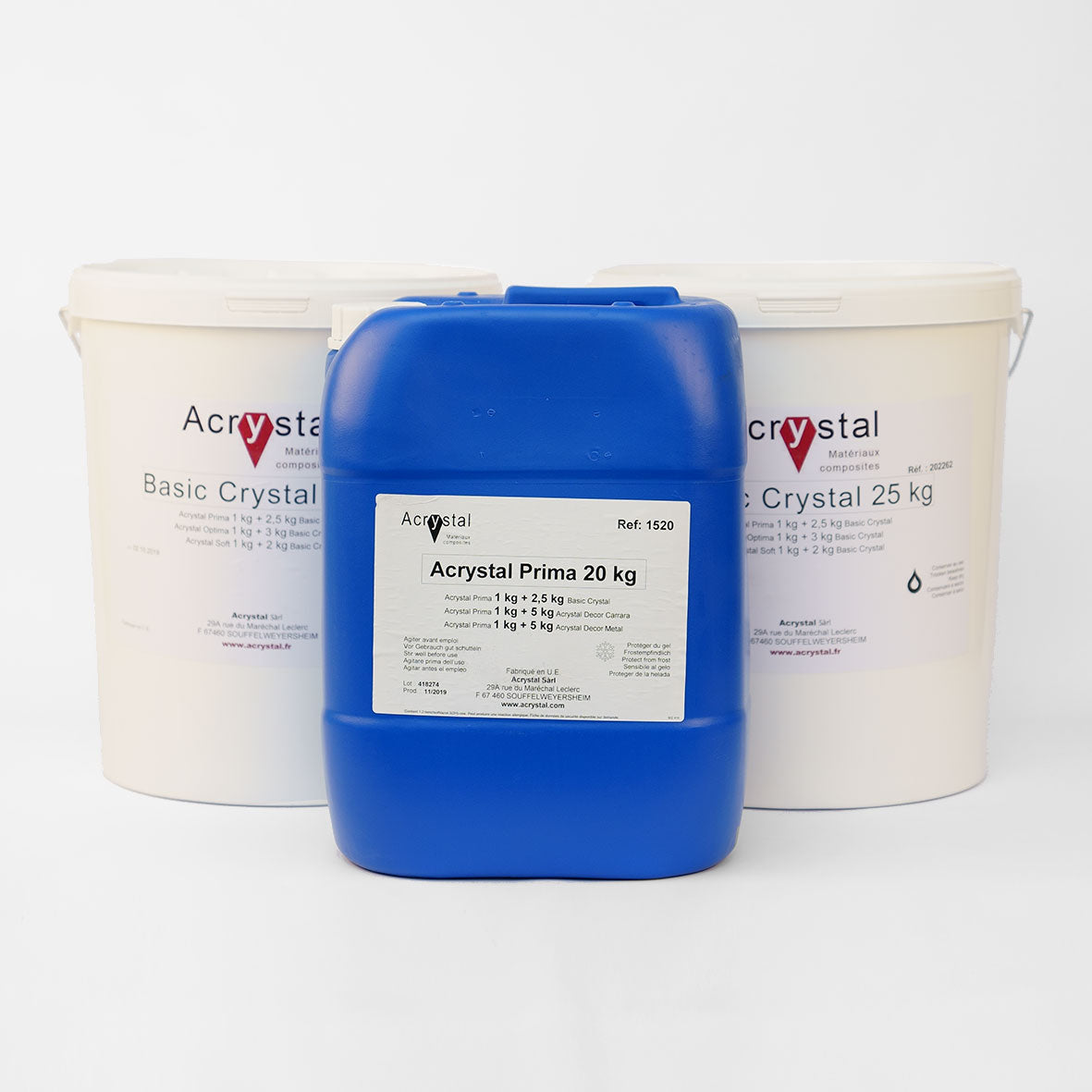 Acrystal Prima | mineralisches Laminier- und Gießsystem auf Wasserbasis