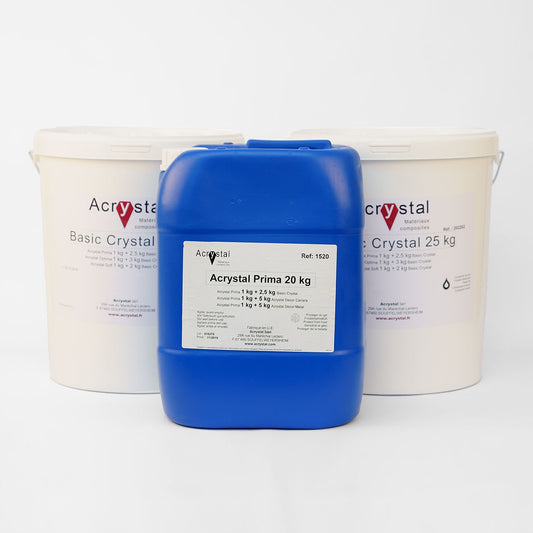 Acrystal Prima | mineralisches Laminier- und Gießsystem auf Wasserbasis