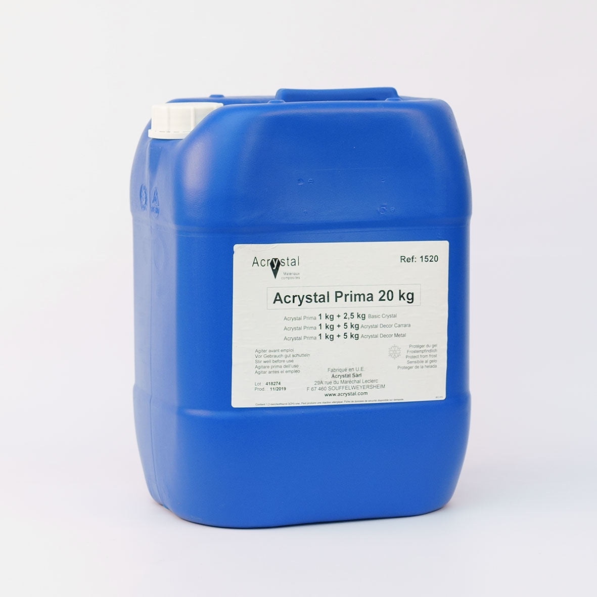 Acrystal Prima | mineralisches Laminier- und Gießsystem auf Wasserbasis