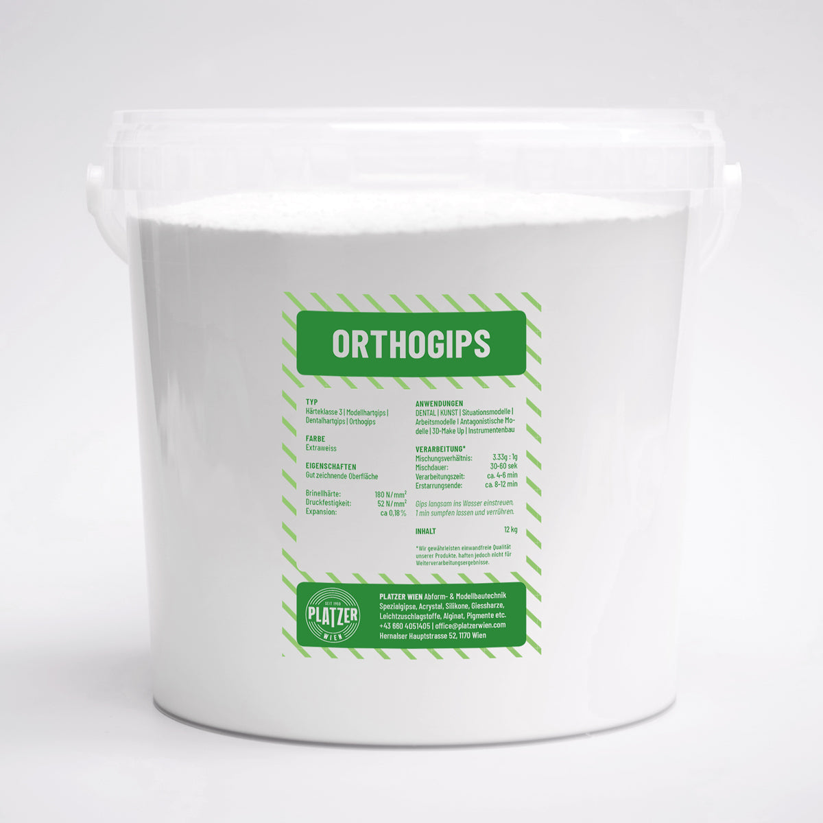 Orthogips | Dentalhartgips Klasse 3, weiß